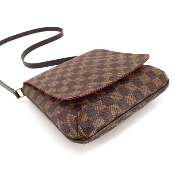 Louis Vuitton Damier Musette Salsa Long Shoulder Bag Ebene Gold Hardware - Picture 4 of 7